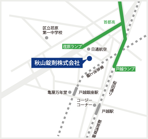 本社･工場の地図